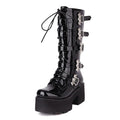 Dark Combat Boots
